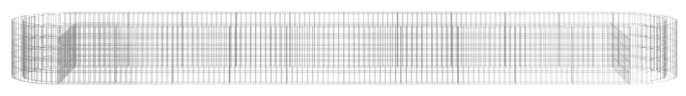 horganyzott vas gabion magaságyás 600x100x50 cm