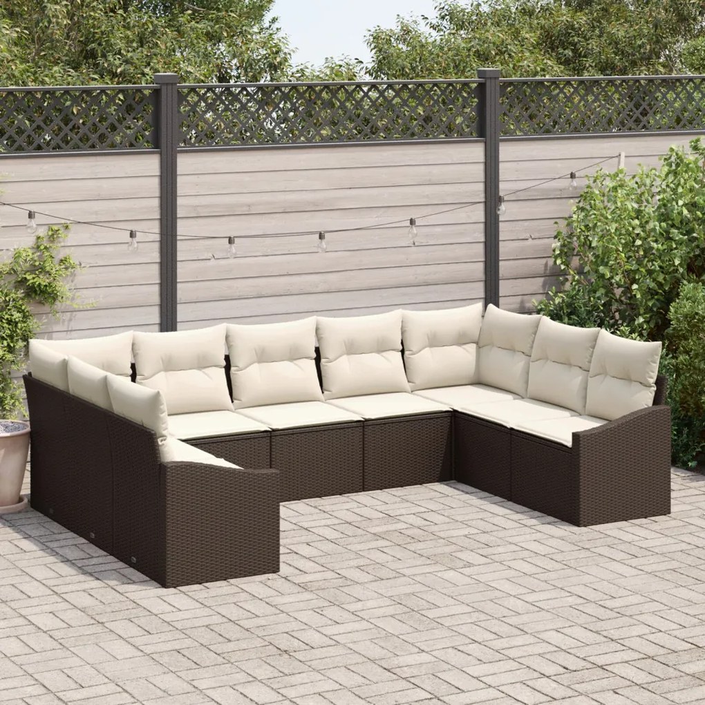 9 részes Kert Sofa Szett Párnákkal