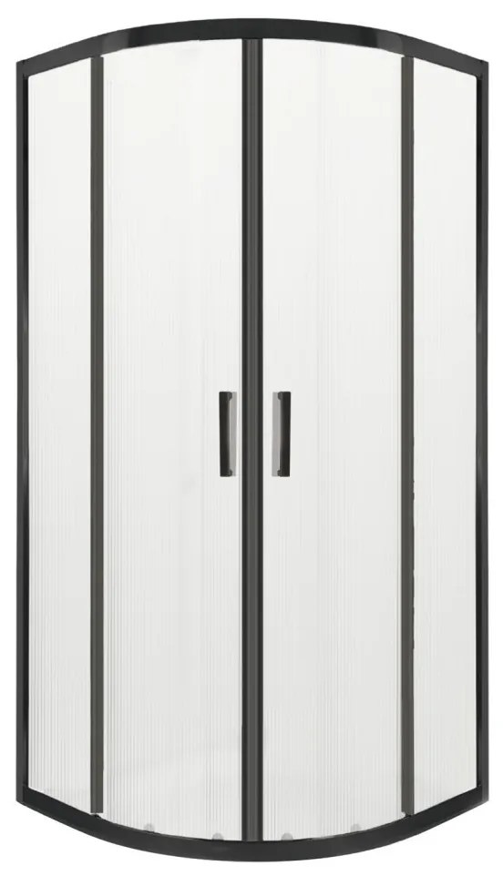 Soho Black 80 íves zuhanykabin zuhanytálca nélkül