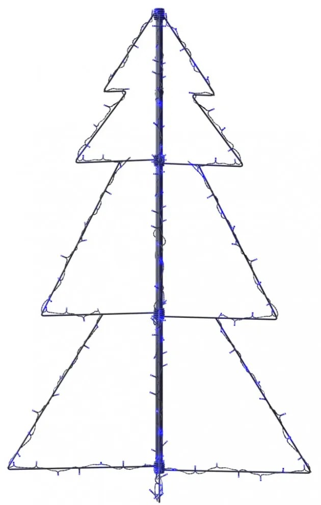 vidaXL 160 LED-es beltéri/kültéri kúp alakú karácsonyfa 78 x 120 cm