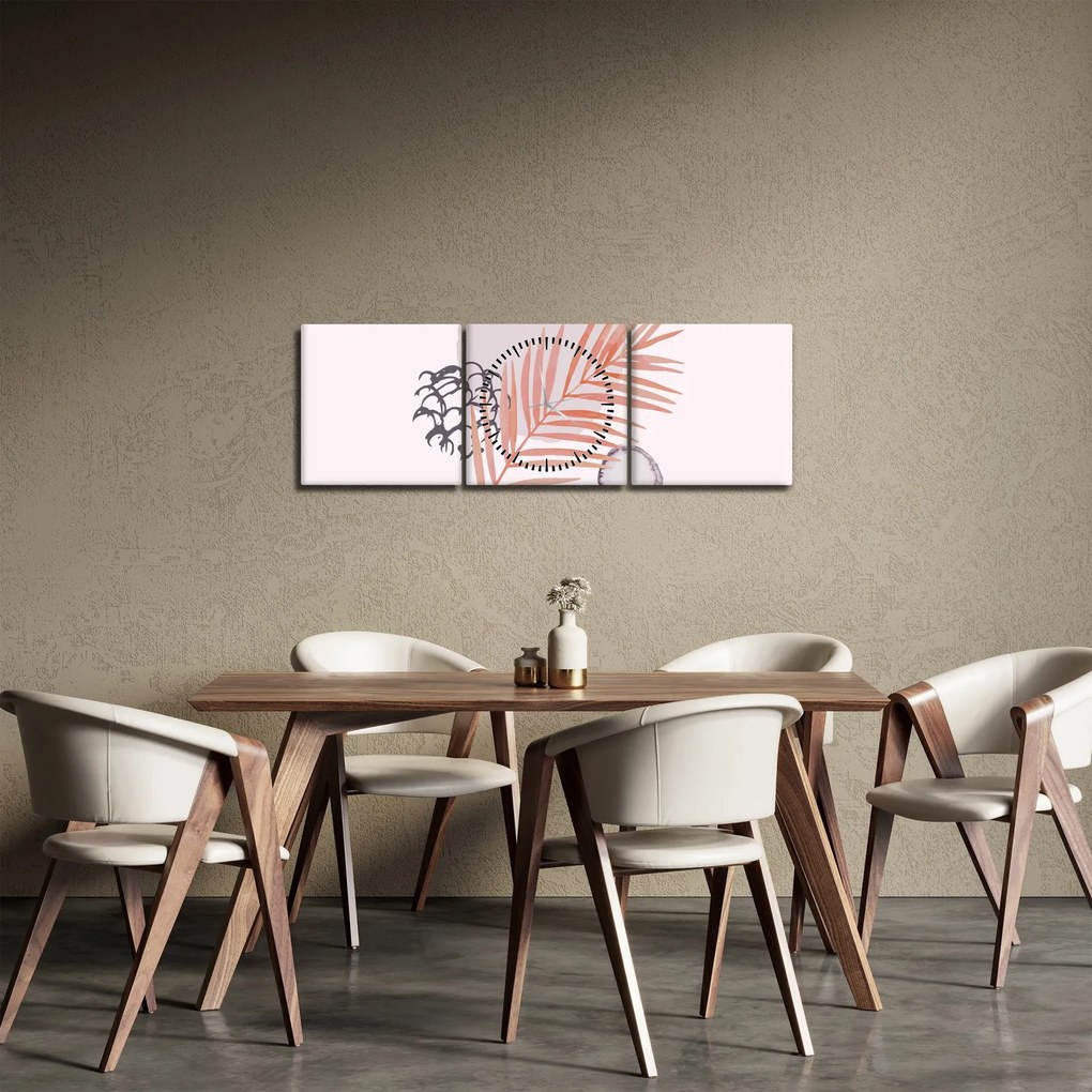 Kép - Lila minimalizmus N⁰3 (órával) (90x30 cm)