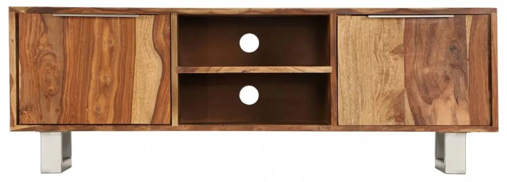 tömör rózsafa TV-szekrény mézszínű felülettel 118 x 30 x 40 cm