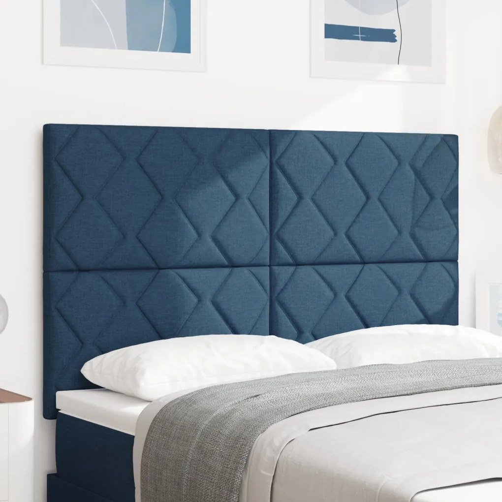 LED Fejtámla Gyémánt Blokk Design Kék 144 cm Szövet