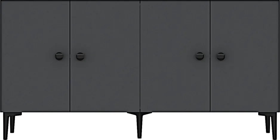 Pella komód, antracit, 150 cm