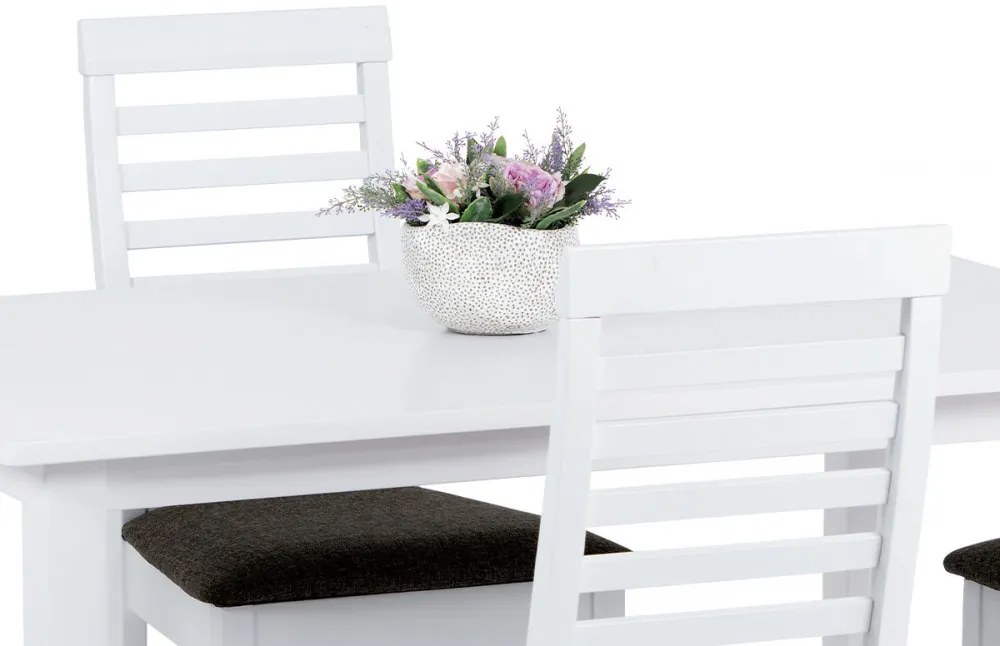 Set de masă cu scaune pentru 4 persoane, 120x75 cm, alb AUT-4000 -