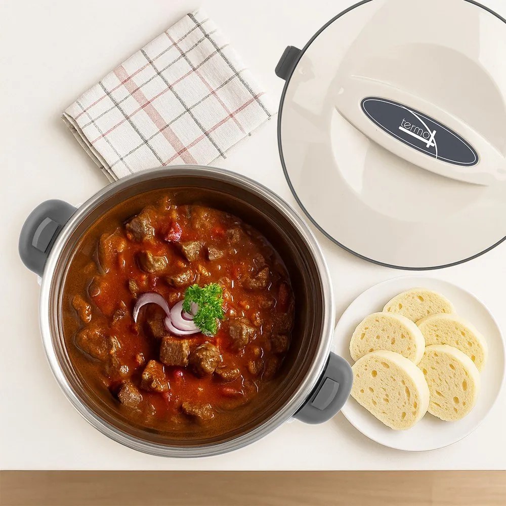 Krémszínű ételtartó termosz 6 l Termo – Orion