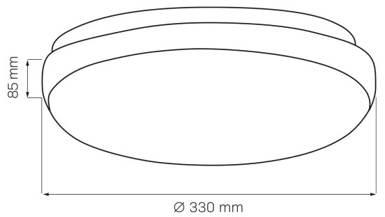 Mennyezeti lámpa BOGDAN 2xE27/20W/230V átm. 33 cm fehér