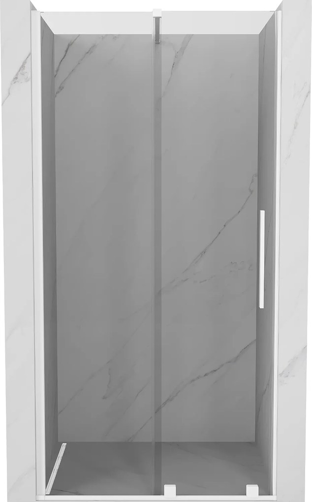 Mexen Velar, nyitható tolóajtó 75x200 cm, 8mm átlátszó üveg, fehér, 871-075-000-01-20