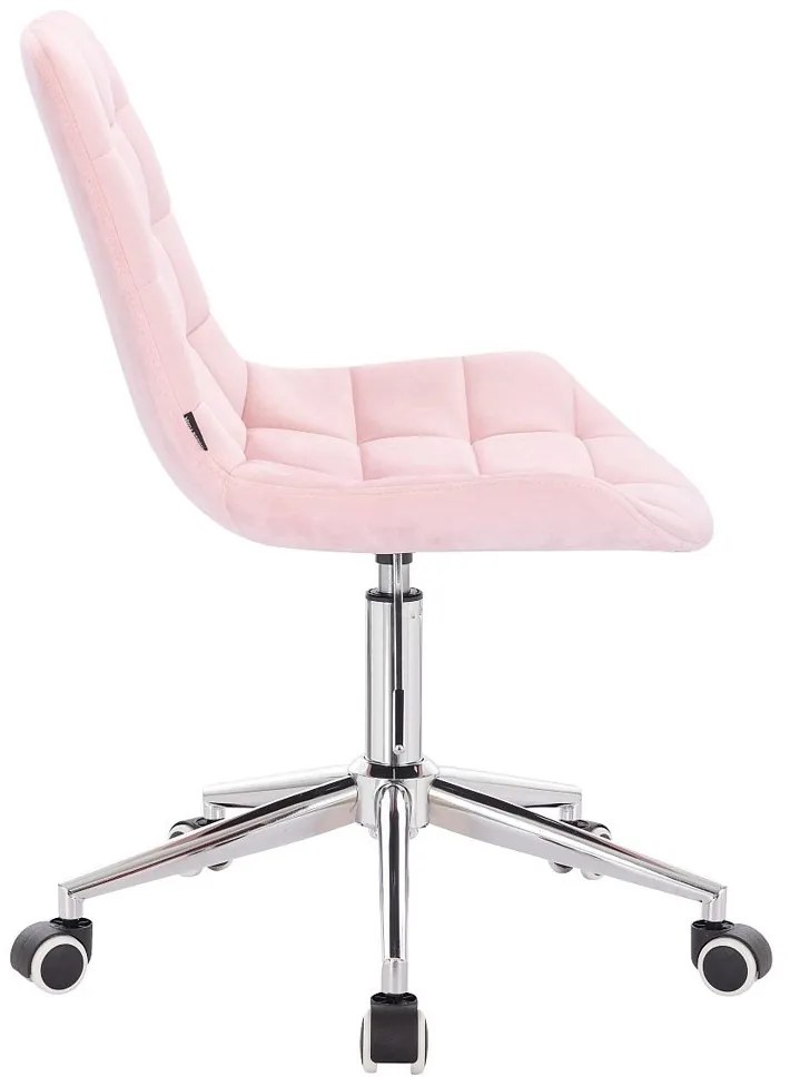 HR590K Púderrózsaszín modern velúr szék