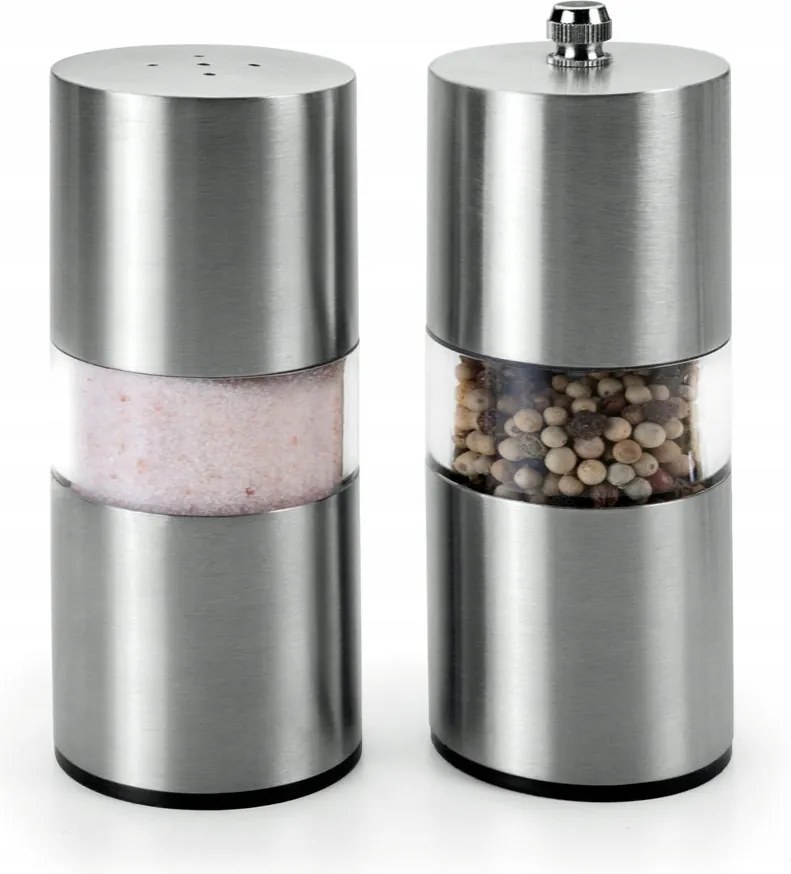 Prémium Márkás Robusztus Inox Só-borsszóró Inox Darálóval