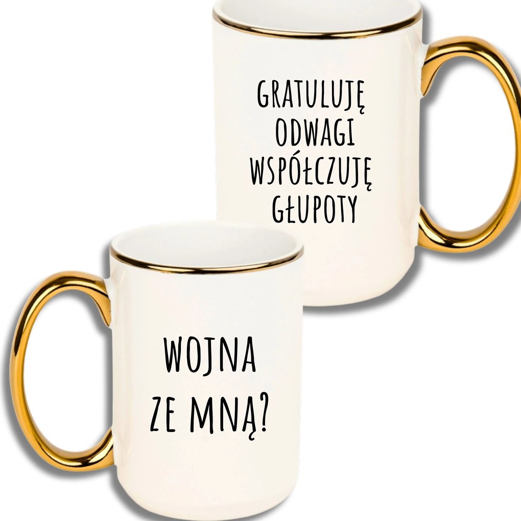 Bögre Nagy Fehér Arany Rant Vicces Ajándék Háború Velem