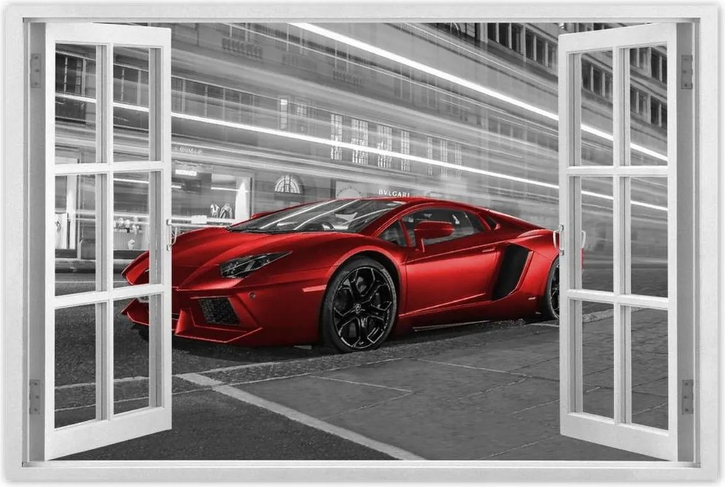 Poszterek 60x40 Piros autó