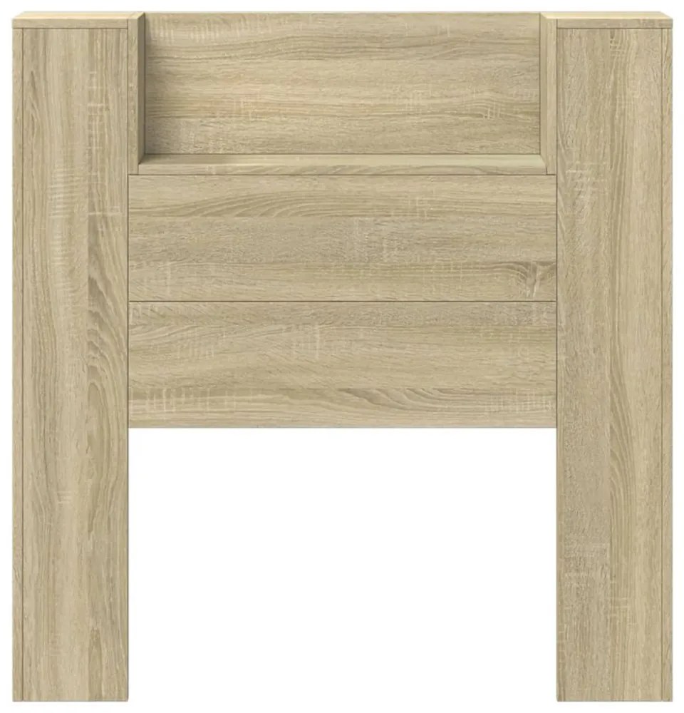 sonoma tölgy színű áthidalószekrény LED-ekkel 100x16,5x103,5 cm