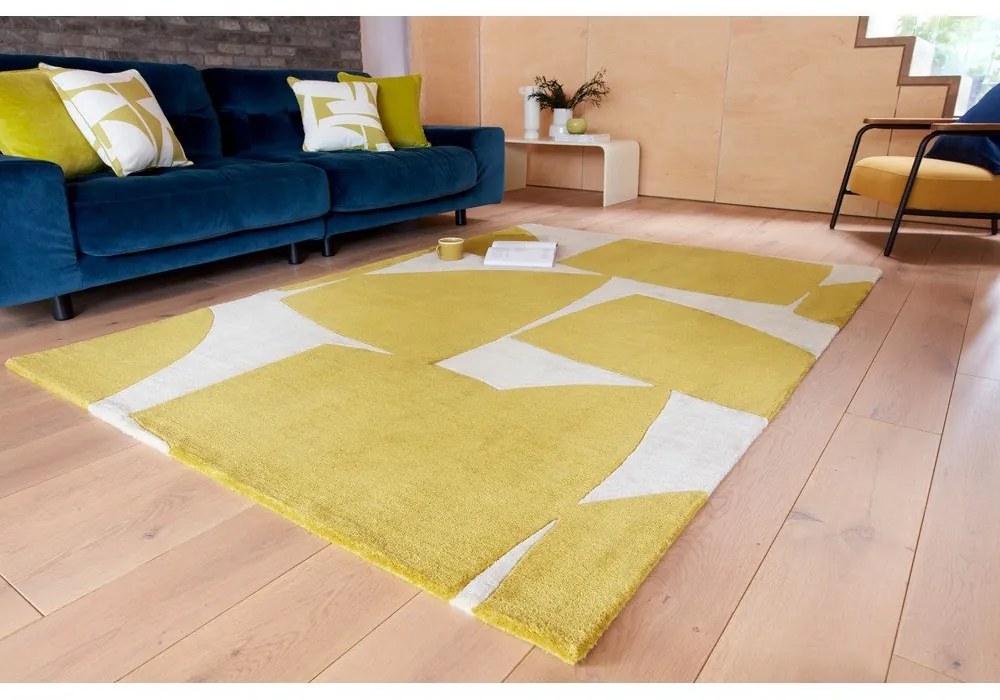 Okkersárga kézi szövésű szőnyeg újrahasznosított szálakból 200x290 cm Romy – Asiatic Carpets