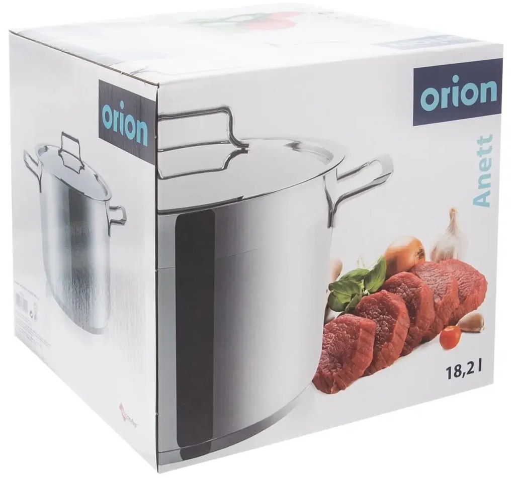 Orion ANETT rozsdamentes acél edény fedéllel, 18,2 l, 18,2 l