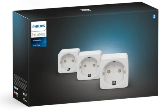 KÉSZLET 3x Okos konnektor Philips Hue Intelligens dugó EU SCHUKO