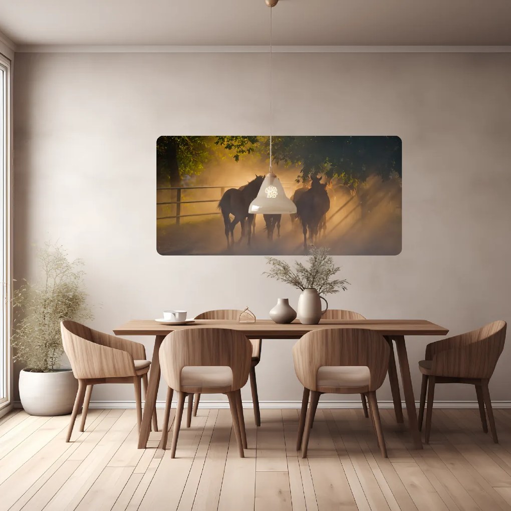 PIPPER. Öntapadós textiltapéta "Lovak 2"