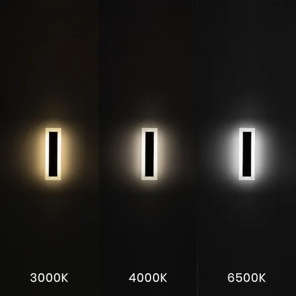 LED-es kültéri fali lámpatest WOW LED/10W/230V 3000/4000/6500K 30 cm IP54 fekete