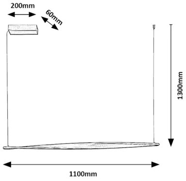 Rabalux 72234 - LED Csillár zsinóron ELVIO LED/28W/230V
