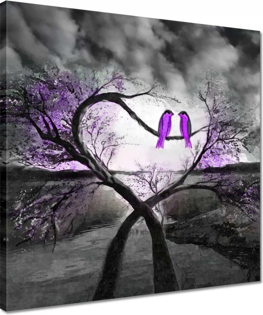 Vászonkép 40x40 Udvarlás a holdfényben