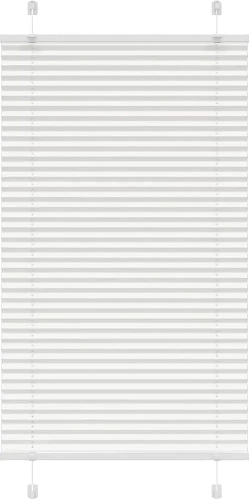vidaXL pliszírozott redőny Fehér 75x150 cm szövetszélesség 74,4 cm