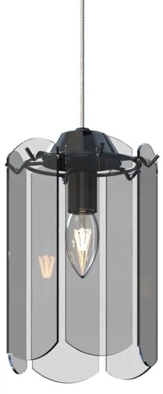Zuma Line MD3523-1-EBCN - Csillár zsinóron NIRA 1xE14/40W/230V fekete