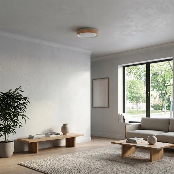 Brilagi - LED mennyezeti lámpa FLOCO LED/24W/230V Ø 30 cm fa/fehér