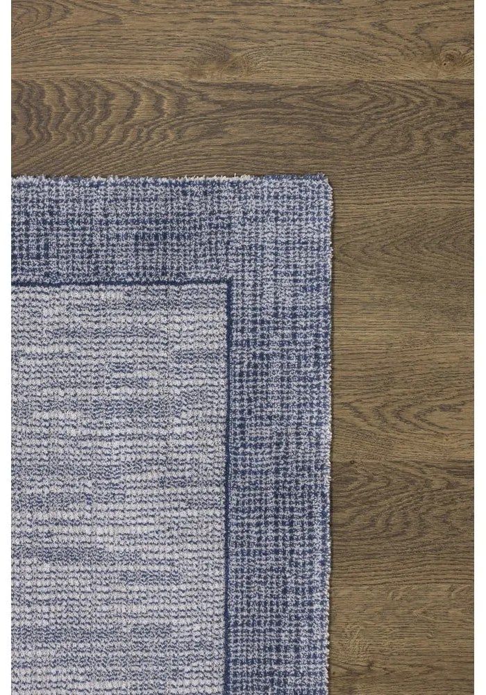 Sötétkék gyapjú szőnyeg 200x300 cm Linea – Agnella