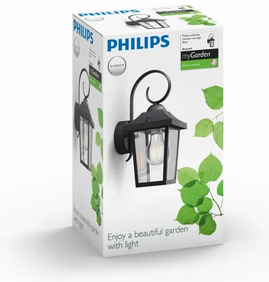 Philips 17236/30/PN - Kültéri lámpa MYGARDEN BUZZARD 1xE27/60W/230V