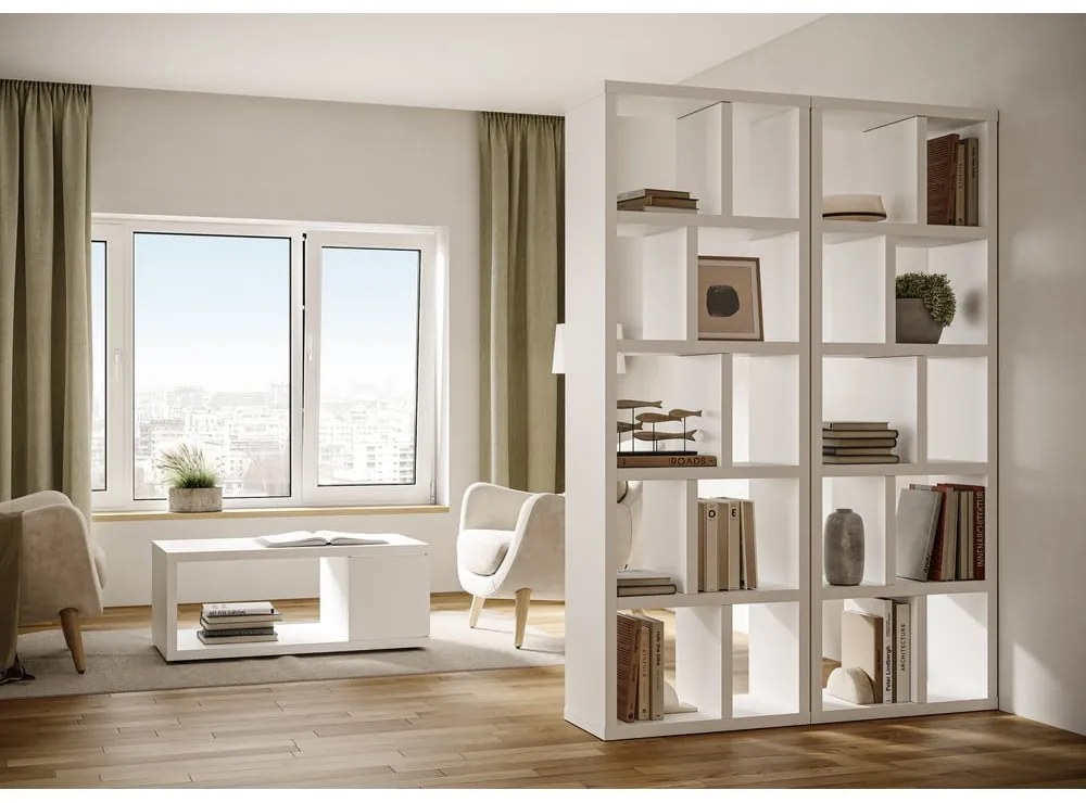 Fehér könyvespolc 70x198 cm Berlin – TemaHome