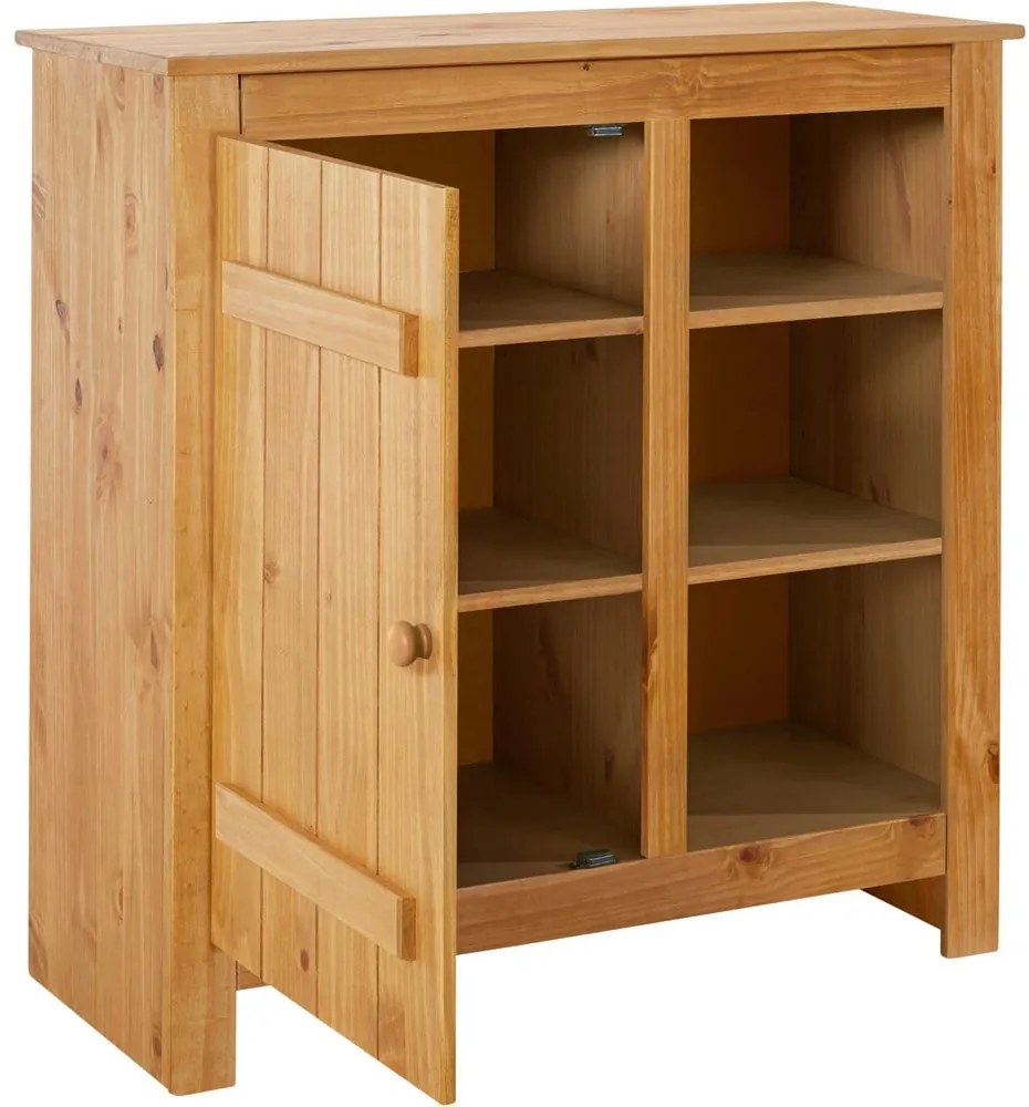 Natúr színű borovi fenyő szekrény 90x90 cm Bertram – Støraa