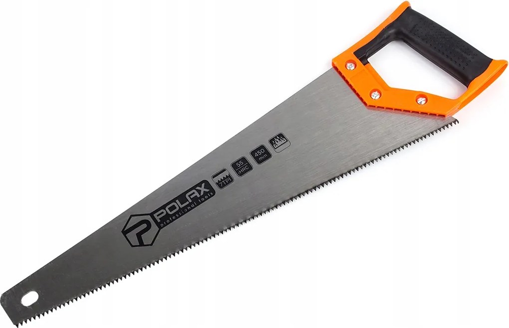 Kézi fűrész, rókafarkú fűrész fához, 450mm Polax