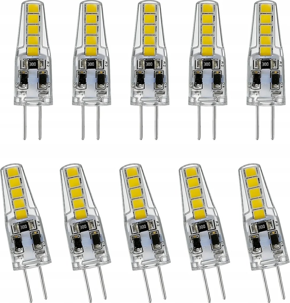 G4 Led 6W Meleg fehér halogén izzó Brak Uv sugárzás 10db
