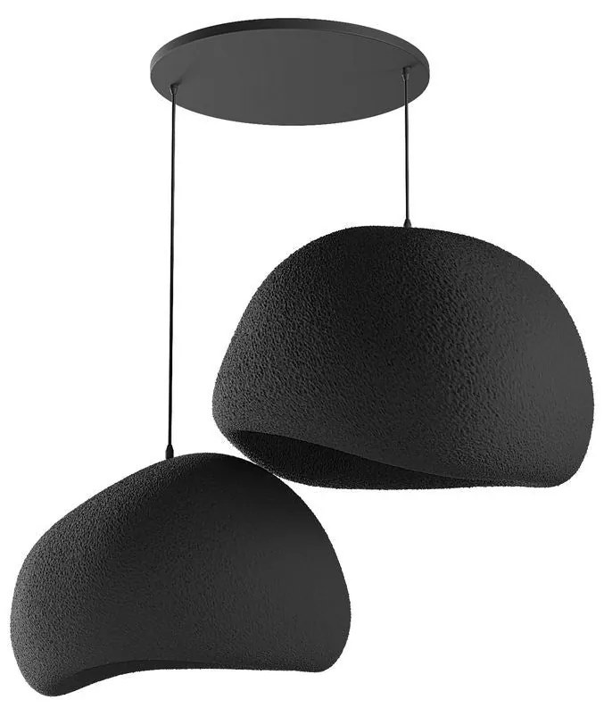 Függőlámpa - Wabi Sabi Chalkforms - Fekete