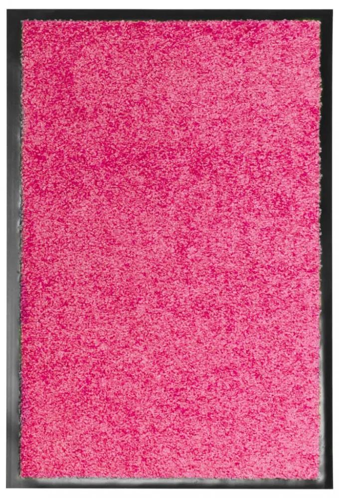 Rózsaszín kimosható lábtörlő 40 x 60 cm