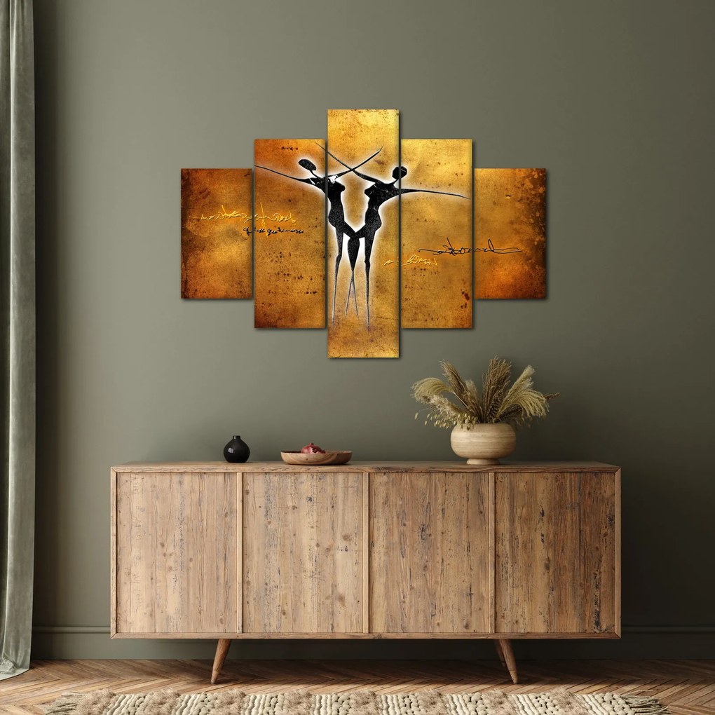 Festmény képe egy táncoló párról (150x105 cm)