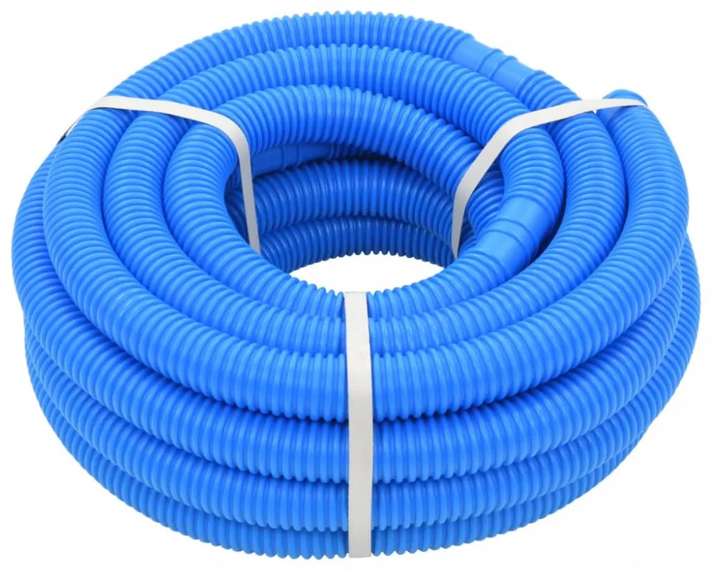 kék medencetömlő szorítóbilincsekkel 38 mm 12 m