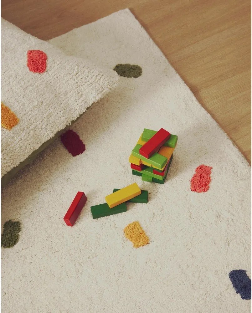 Krémszínű pamut gyerek szőnyeg 150x200 cm Epifania – Kave Home