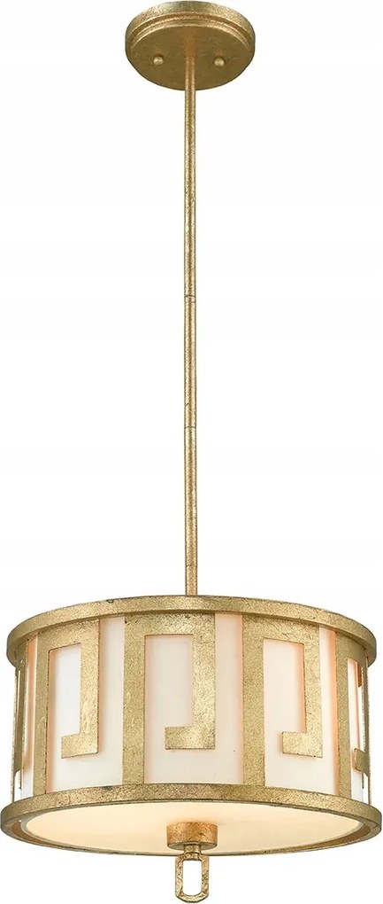 Függőlámpa klasszikus öregített arany kerek 37cm Gilded Nola nappaliba