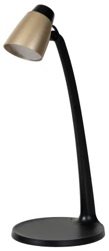 Lucide 18660/05/02 - LED Asztali lámpa LUDO LED/4,5W/230V fekete/arany