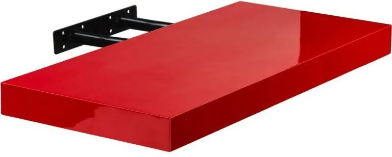 STILISTA Fali polc Volato 80 cm piros fényes