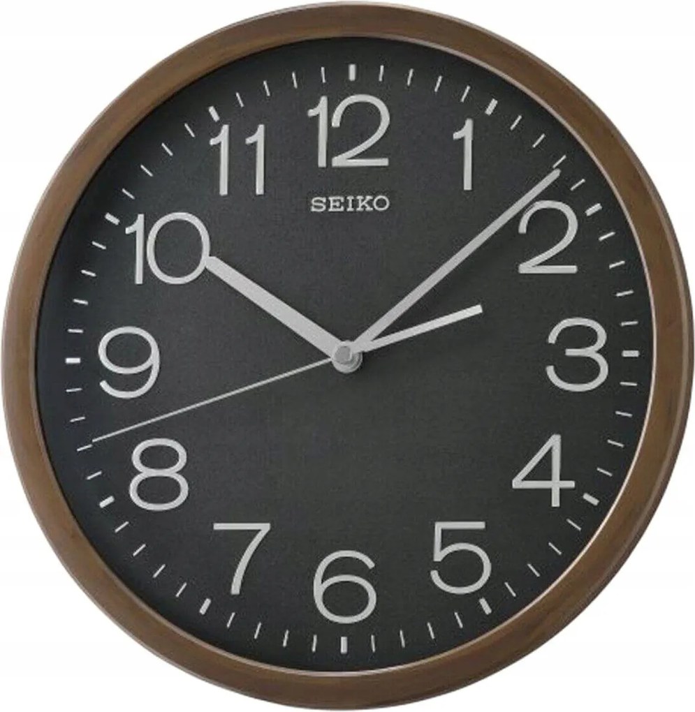 Világos Barna Fekete Kerek Japán Seiko QXA808A Óra 31 cm