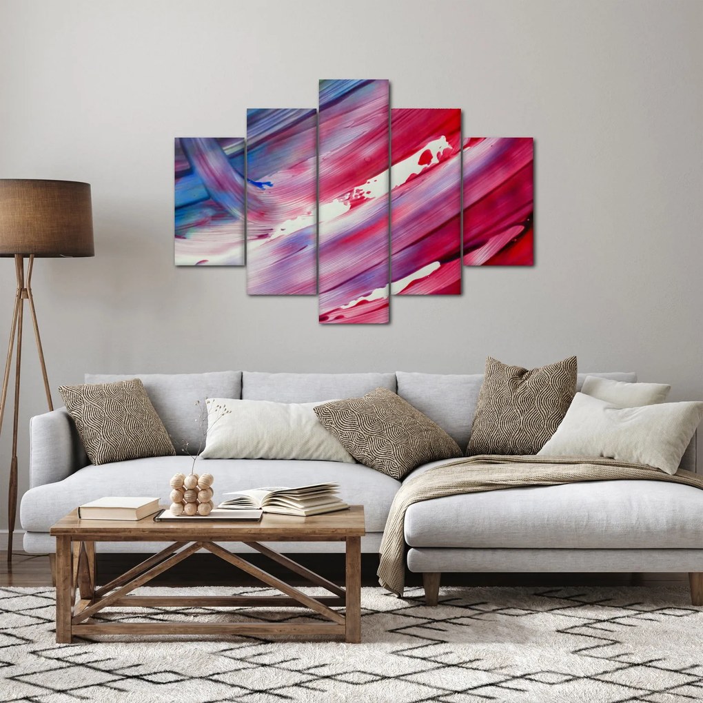 Kép - rózsaszínes kék szín (150x105 cm)