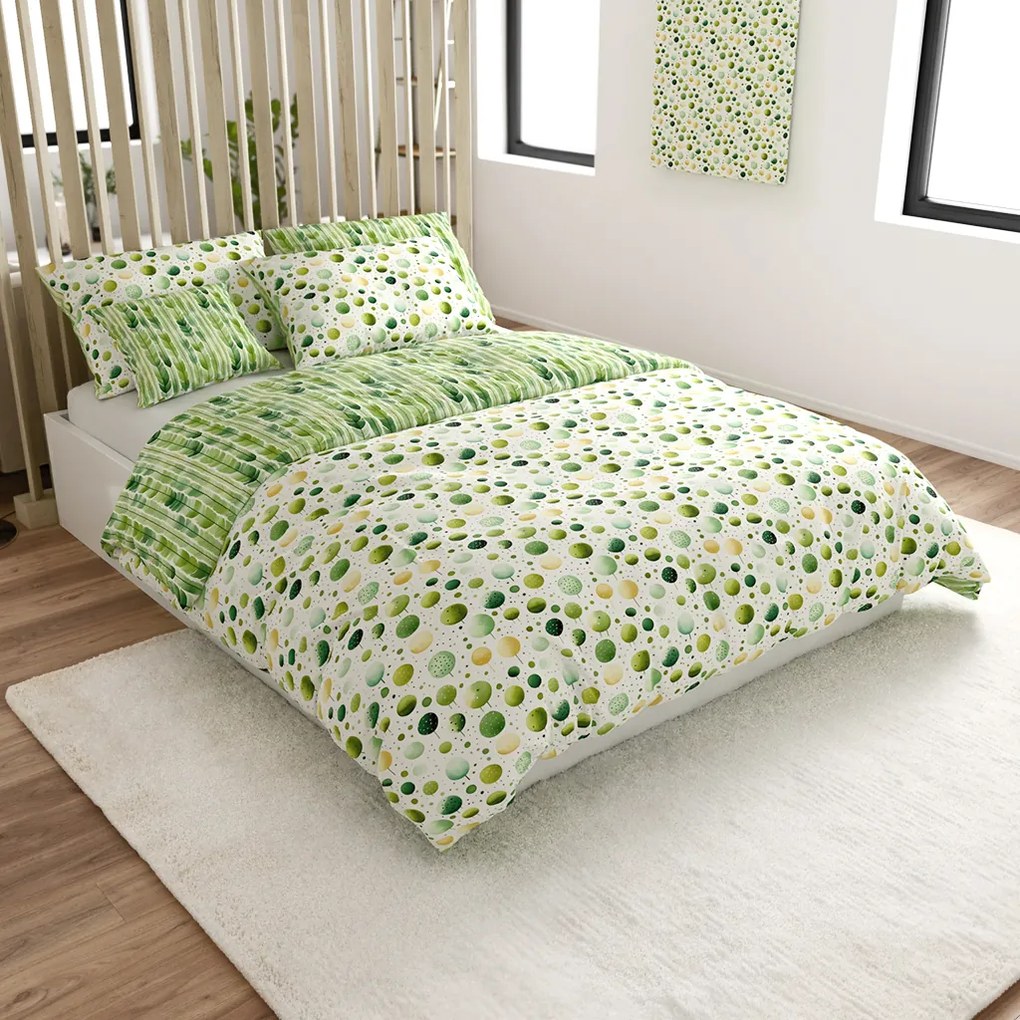 Polipamut ágyneműhuzat GREEN TREES POLY zöld Ágyneműhuzat mérete: 70 x 90 cm | 140 x 220 cm