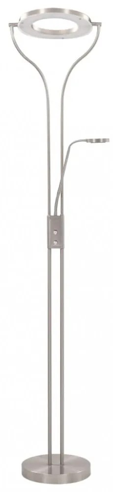 vidaXL ezüst szabályozható állólámpa 18 W 180 cm