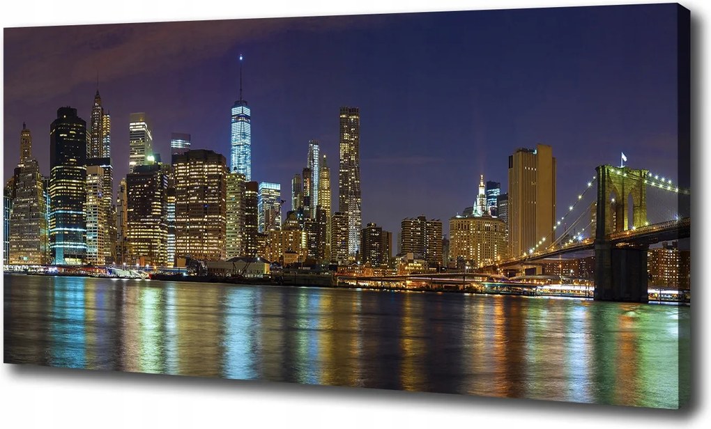 Manhattan éjszaka vászonkép 100x70 cm