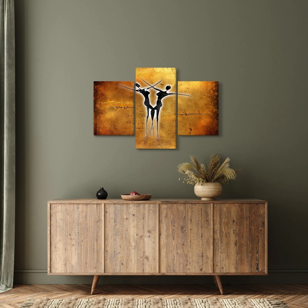 Festmény képe egy táncoló párról (90x60 cm)