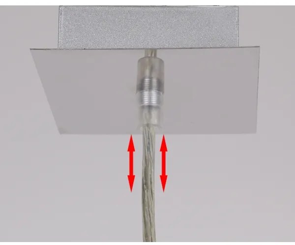 Csillár zsinóron ODEN 1xG9/40W/230V á. 12 cm