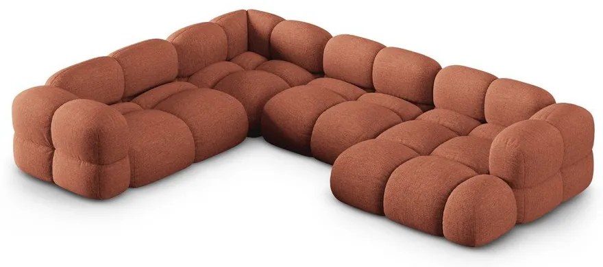 Téglavörös sarokkanapé (bal oldali-U alakú) Loretto – Cosmopolitan Design