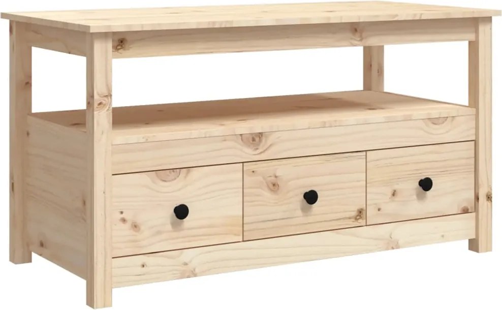 vidaXL tömör fenyőfa dohányzóasztal 102 x 49 x 55 cm